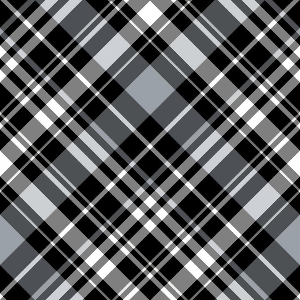 modèle sans couture dans des couleurs simples gris, noir et blanc pour plaid, tissu, textile, vêtements, nappe et autres choses. image vectorielle. 2 vecteur