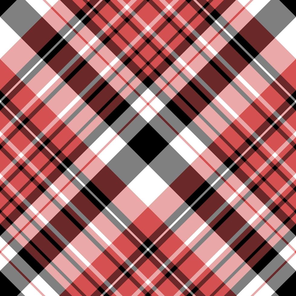 modèle sans couture dans les couleurs rouges, noires et blanches pour le plaid, le tissu, le textile, les vêtements, la nappe et d'autres choses. image vectorielle. 2 vecteur