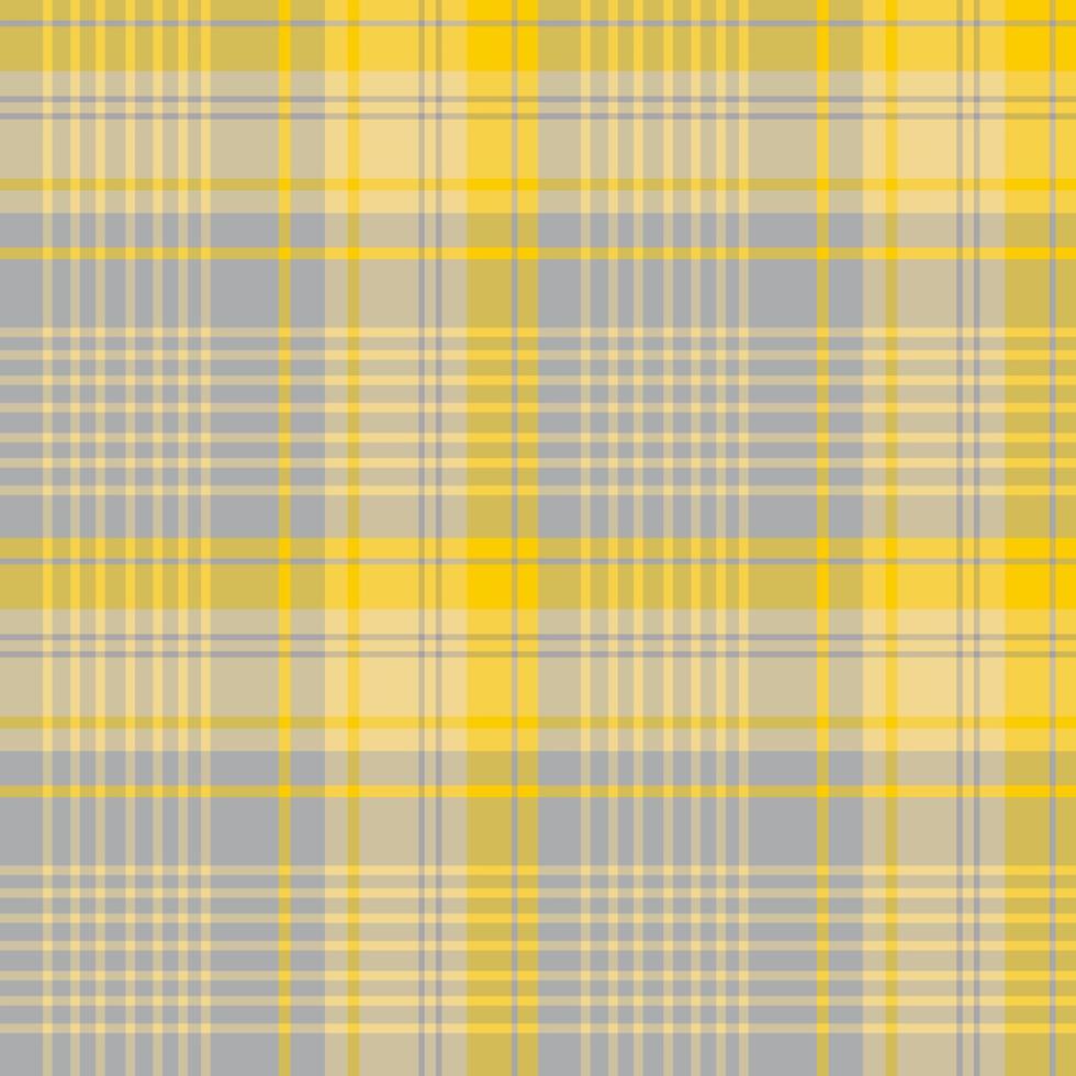 modèle sans couture dans des couleurs simples gris clair et jaune pour plaid, tissu, textile, vêtements, nappe et autres choses. image vectorielle. vecteur