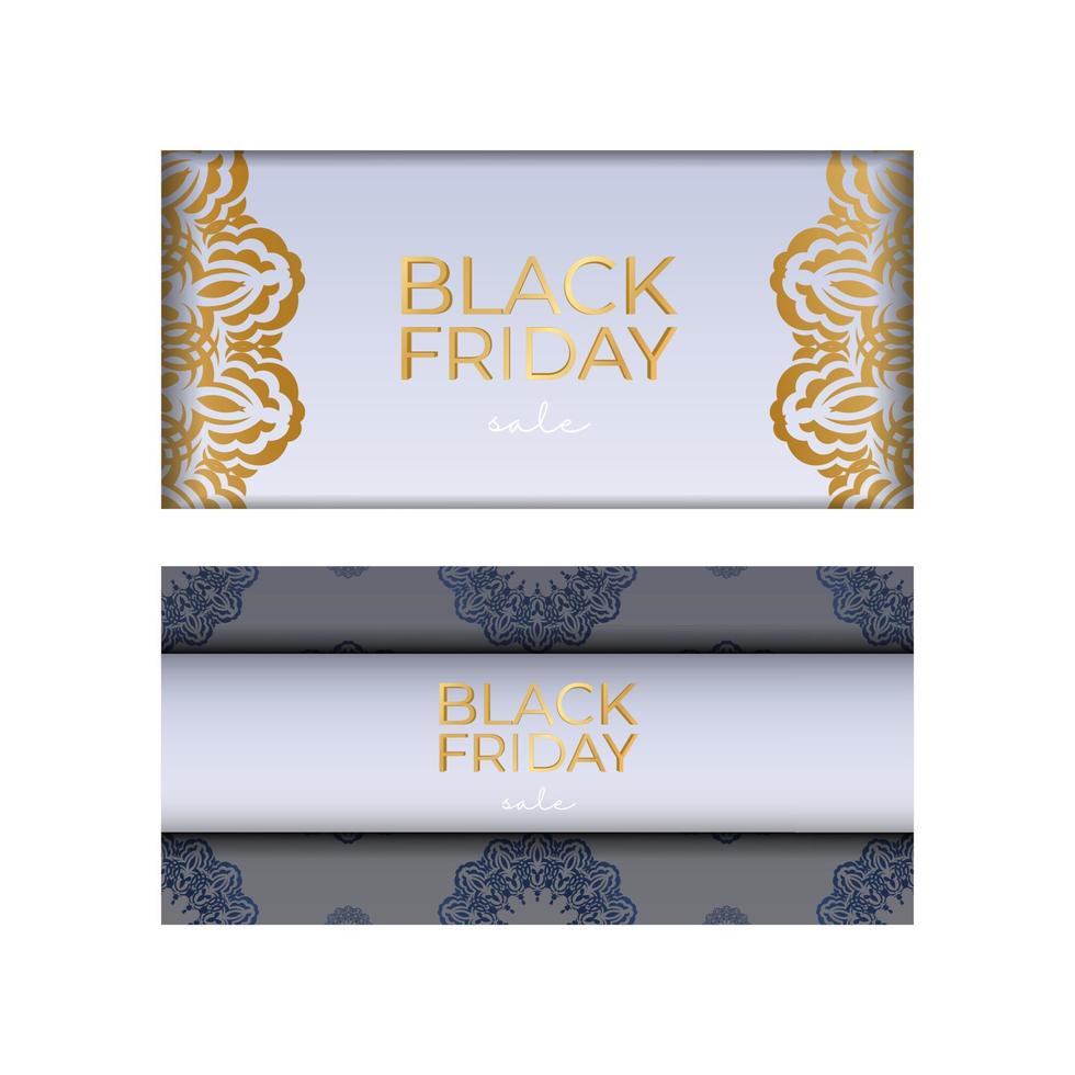 baner black friday beige avec motif vintage vecteur