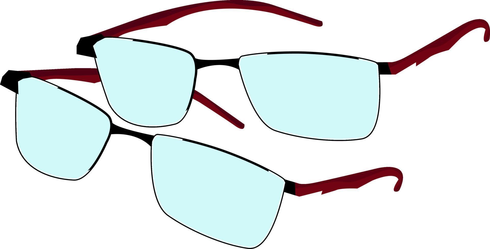 lunettes de vision, illustration, vecteur sur fond blanc