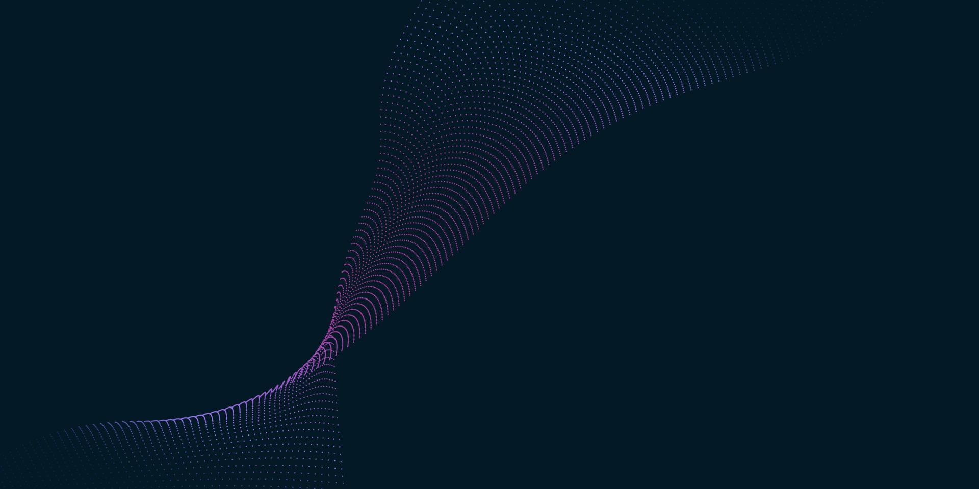 lignes abstraites de technologie et arrière-plan de connexion de points. données numériques de connexion et concept de données volumineuses. visualisation de données numériques. illustration vectorielle vecteur