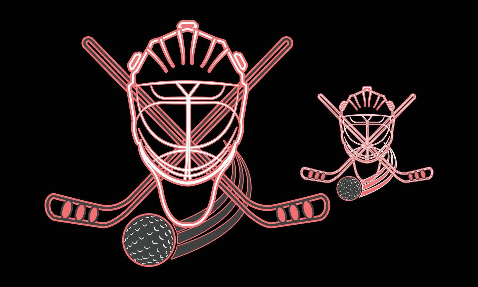 conception d'illustrations svg de hockey sur glace. vecteur