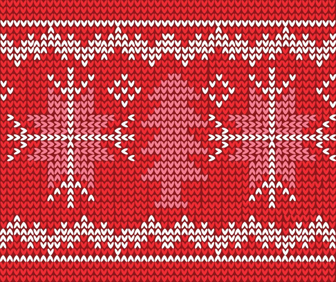 tricot de noël ukrainien sans couture motif brodé illustration vectorielle avec une couleur à la mode vecteur