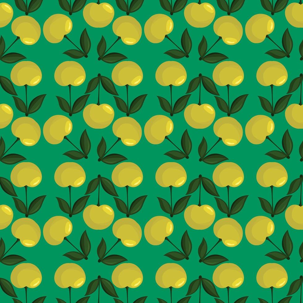 motif de fruits, illustration, vecteur sur fond blanc