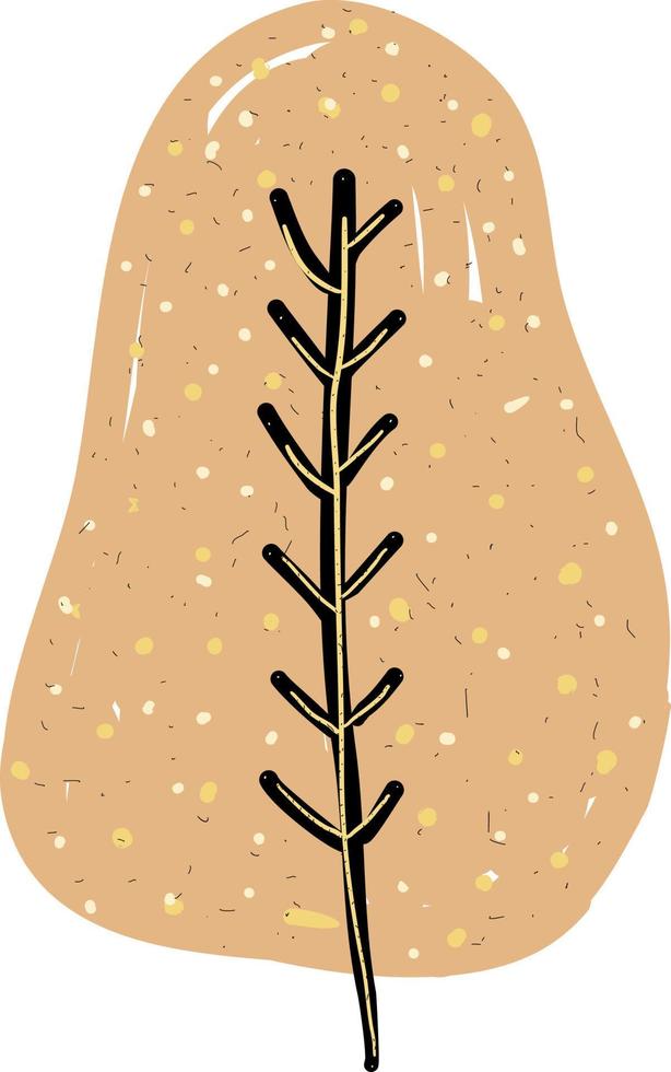 Cute tree line art, illustration, vecteur sur fond blanc