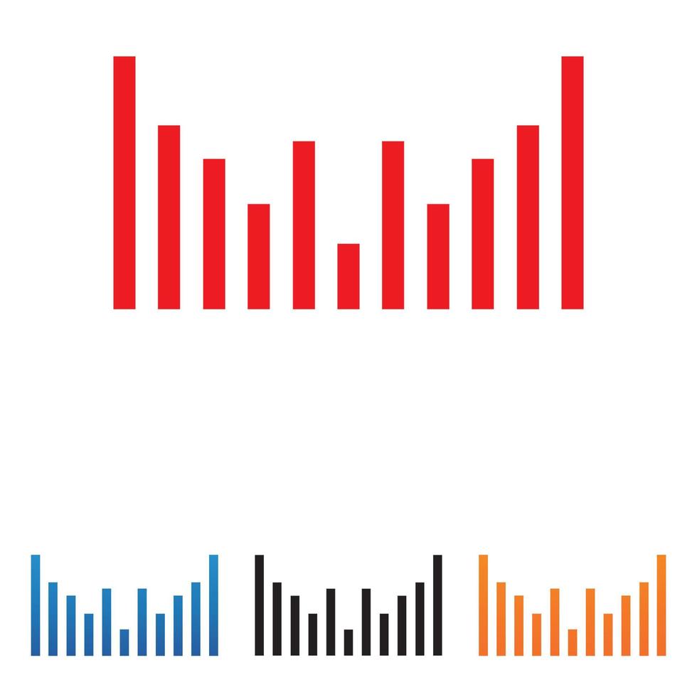 modèle d'illustration de conception de vecteur d'icône de logo de musique