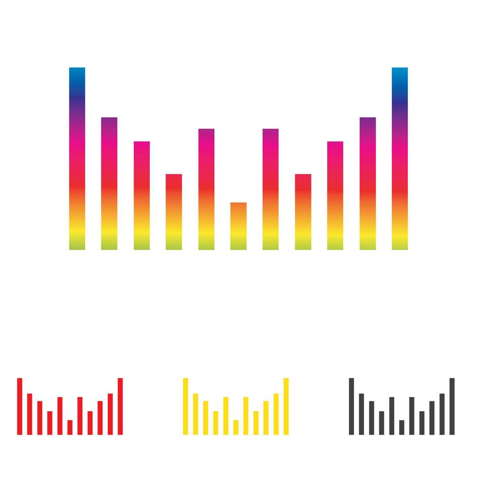 modèle d'illustration de conception de vecteur d'icône de logo de musique