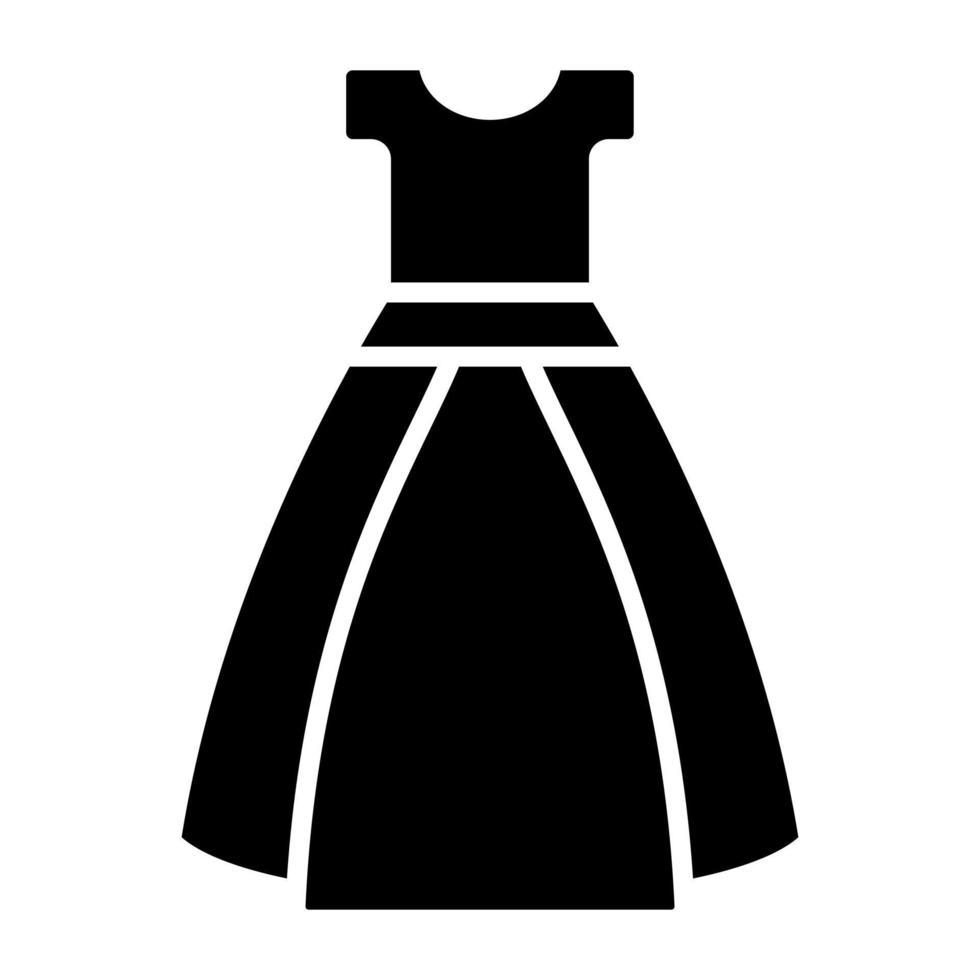 style d'icône de robe vecteur