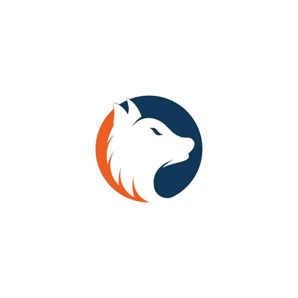 création de logo de loup. création de logo de loup professionnel moderne. vecteur de logo tête de loup