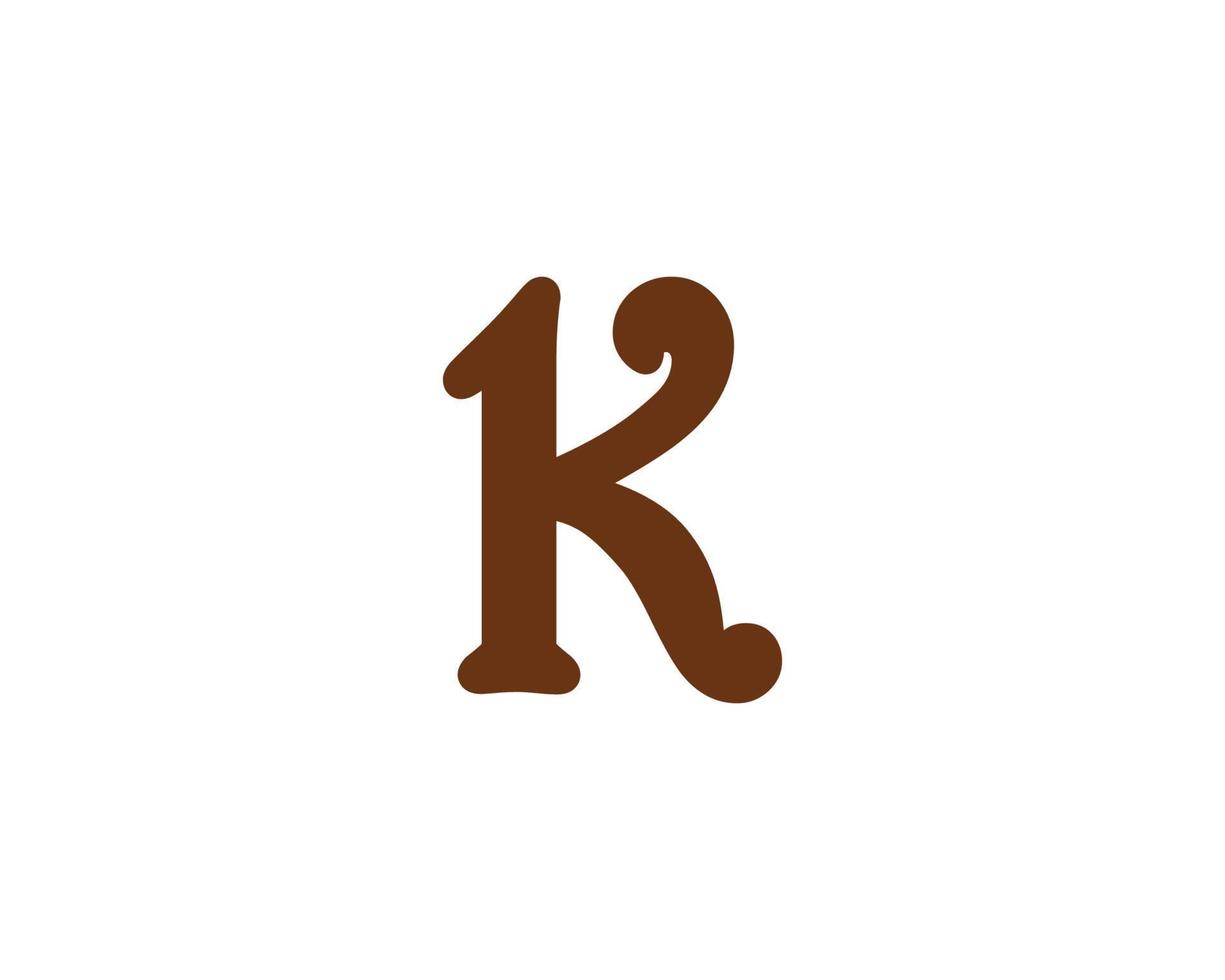 modèle de vecteur de conception de logo k