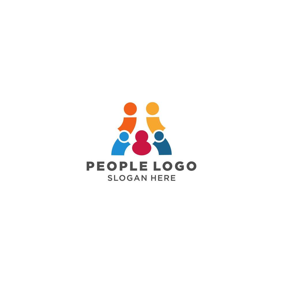 modèle de conception d'icône de vecteur de logo de personnes