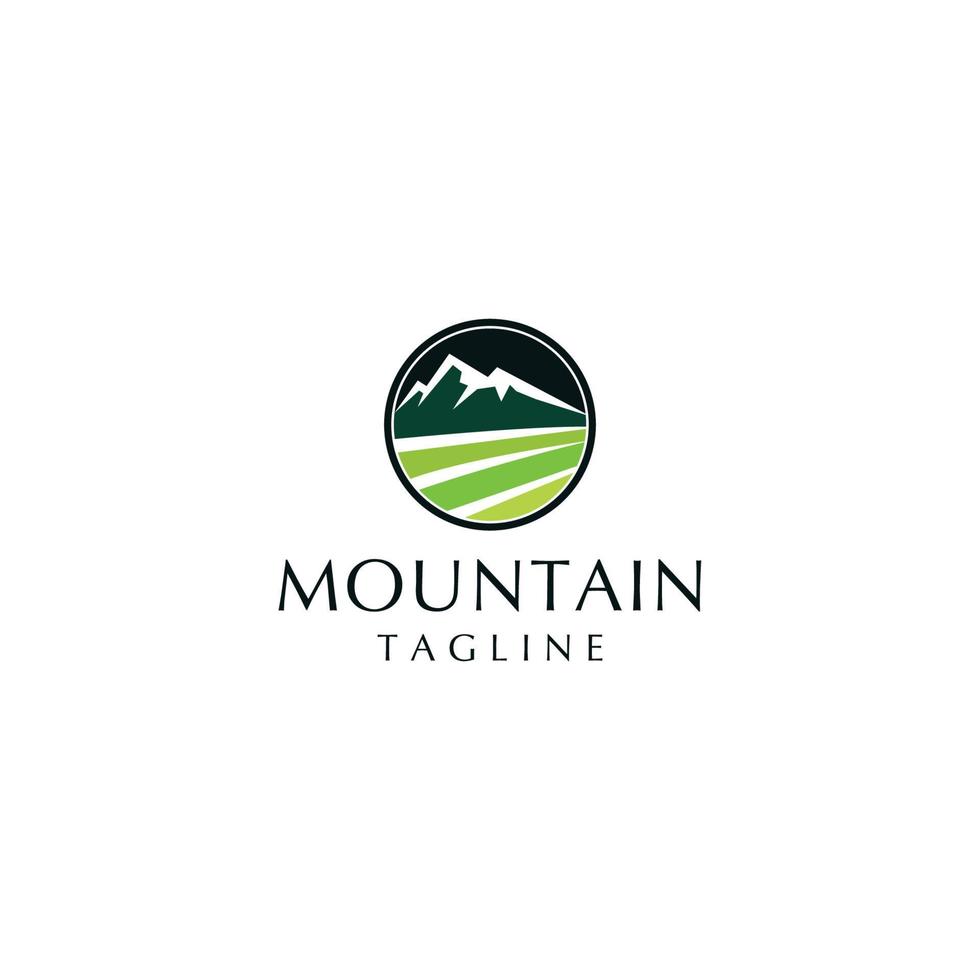 vecteur d'icône de conception de logo de montagne
