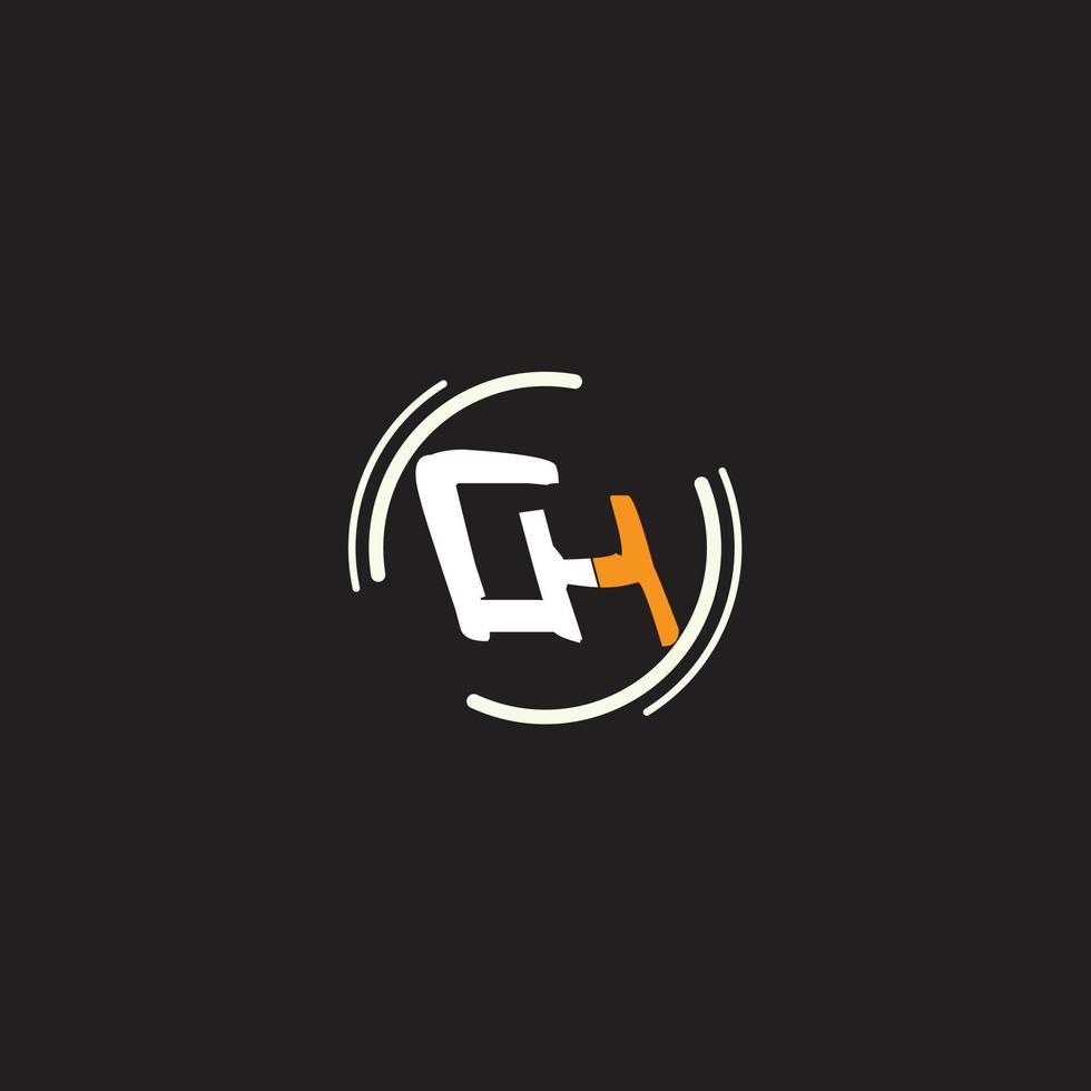 logo texte gh vecteur