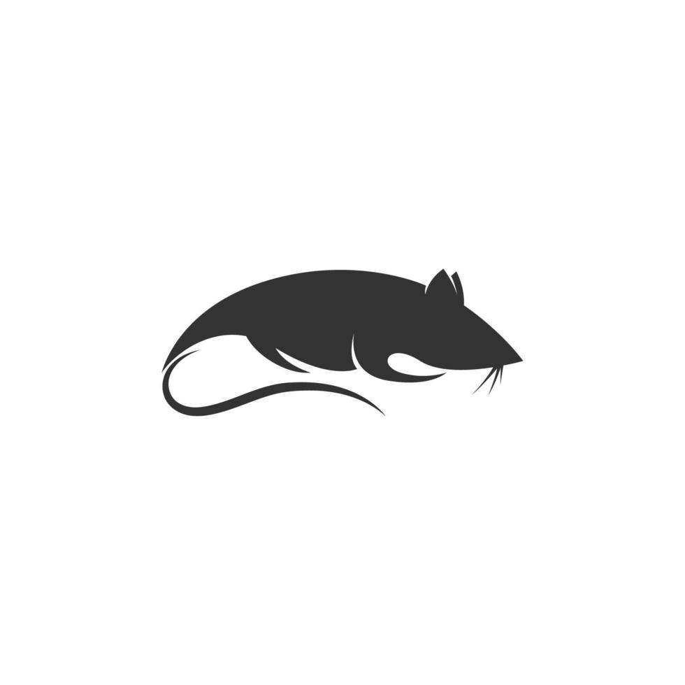 illustration de conception icône logo rat vecteur