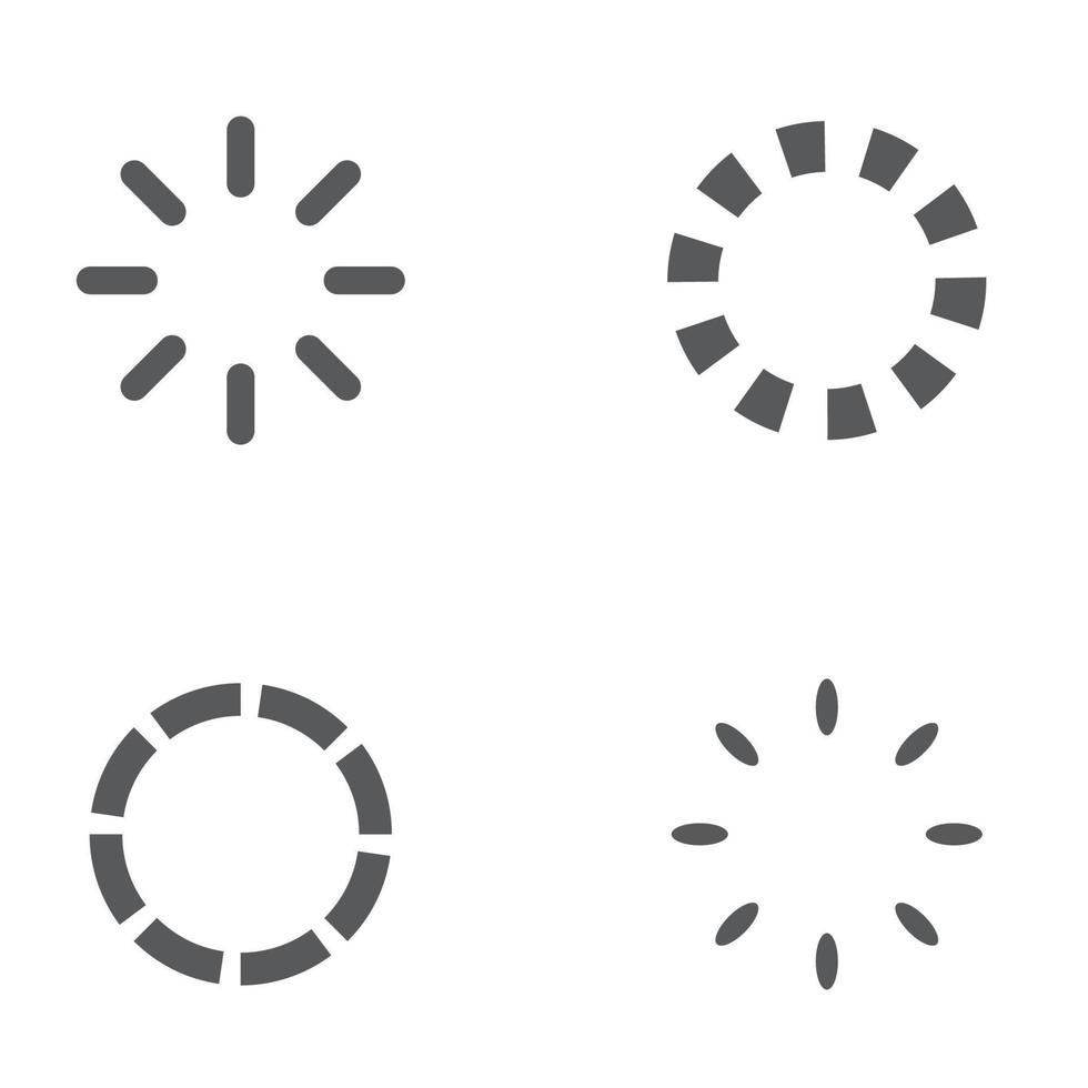 conception d'illustration d'icône de vecteur de chargement