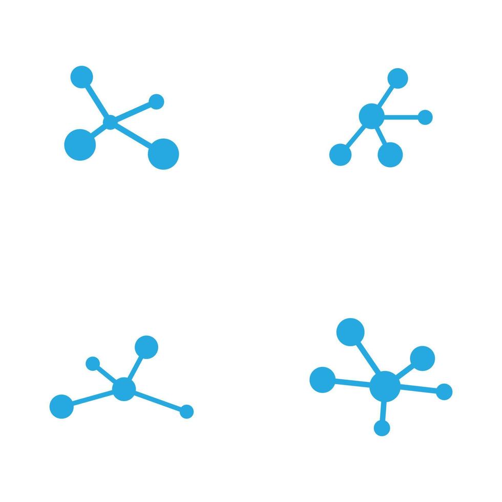 conception d'illustration vectorielle de molécule vecteur