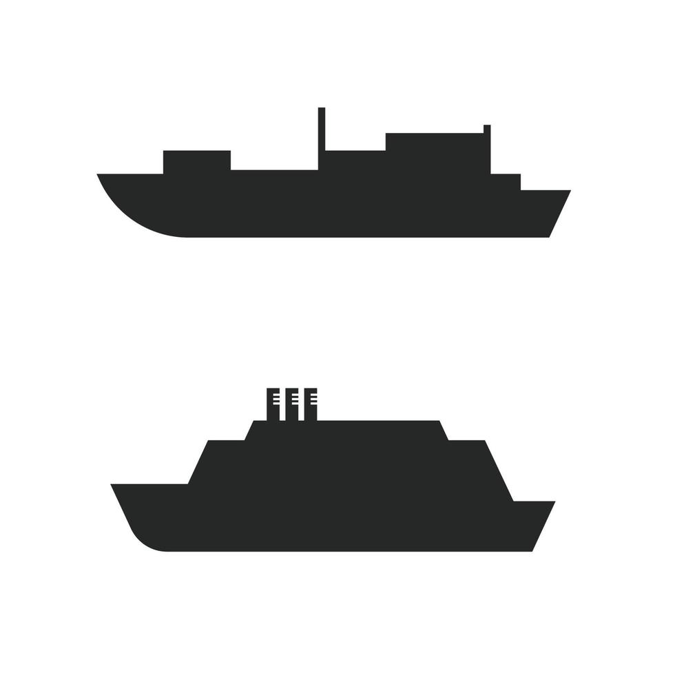 conception d'illustration d'icône de vecteur de bateau de croisière