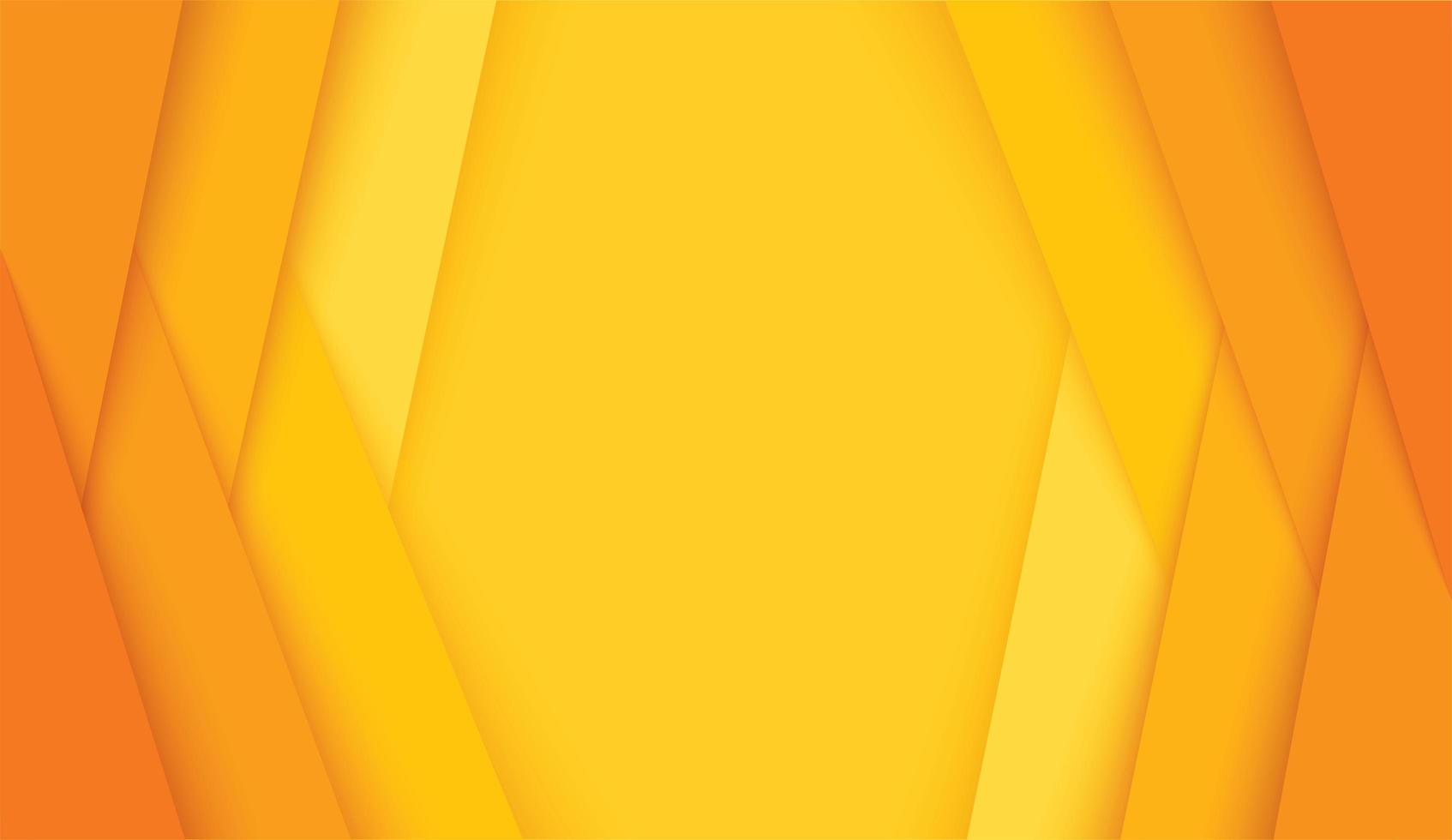cadre moderne de couches inclinées orange et jaune vecteur