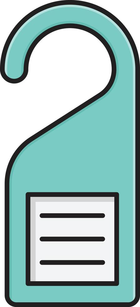 illustration vectorielle d'étiquette de porte sur un arrière-plan.symboles de qualité premium.icônes vectorielles pour le concept et la conception graphique. vecteur