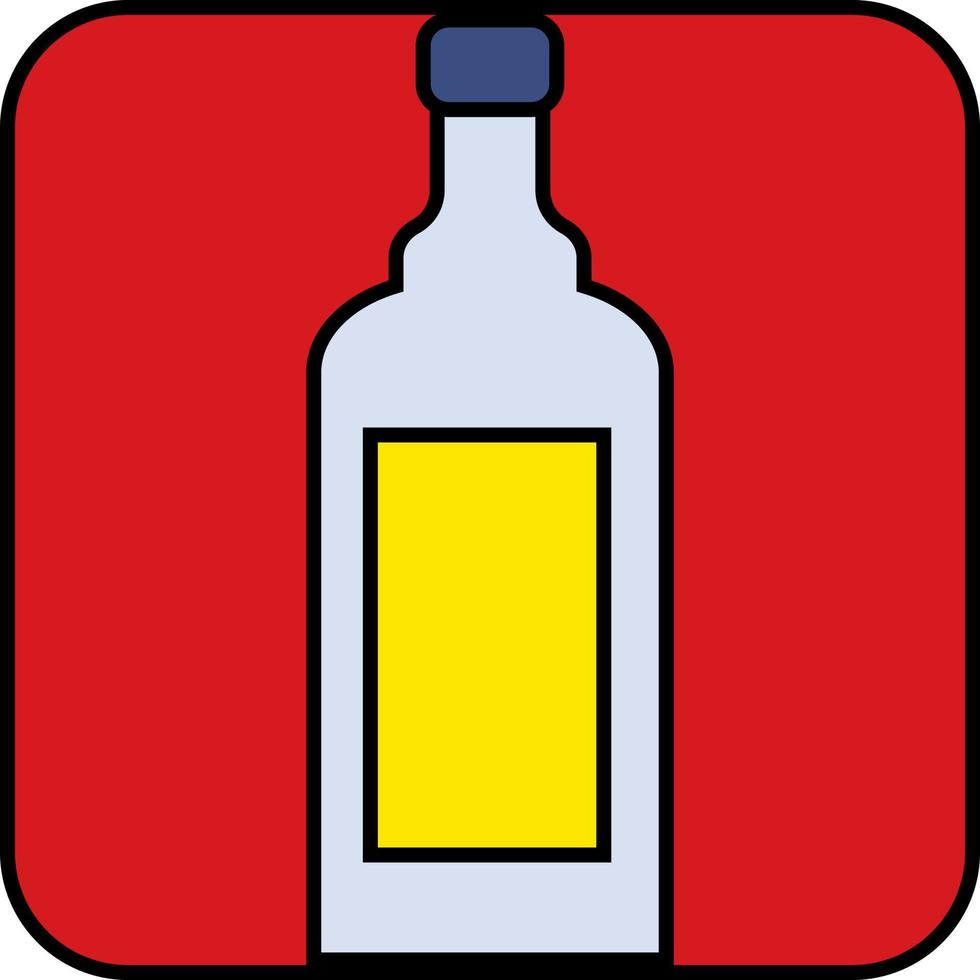 bouteille de vin, illustration, vecteur, sur fond blanc. vecteur
