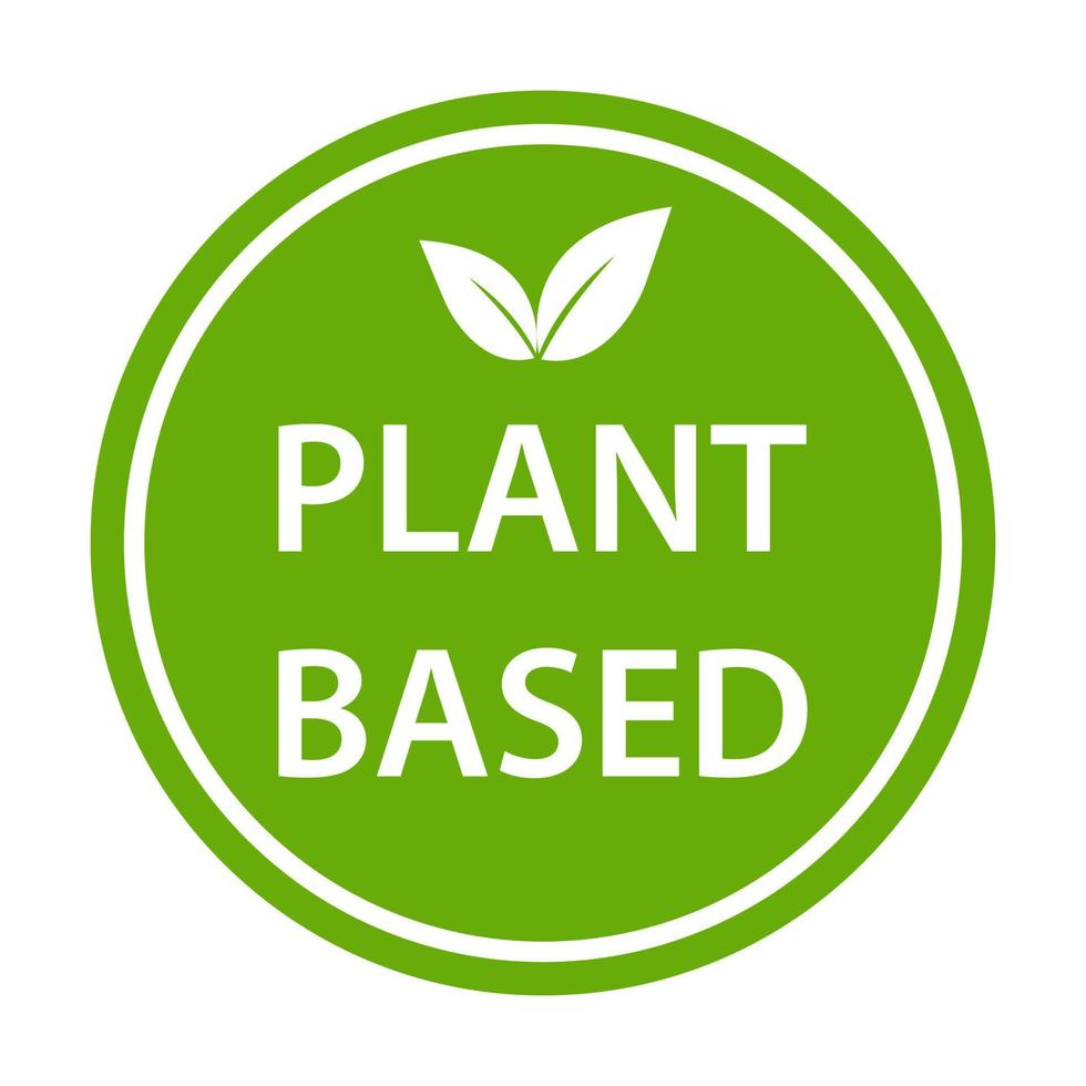 icône à base de plantes vecteur symbole d'aliments sains badge végétalien, signe végétarien pour la conception de votre site Web, logo, application, ui.illustration