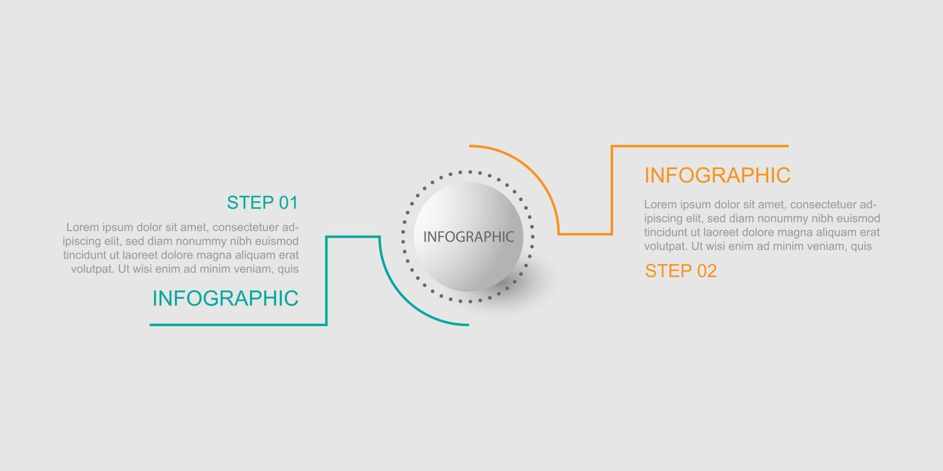 vecteur de modèle infographique