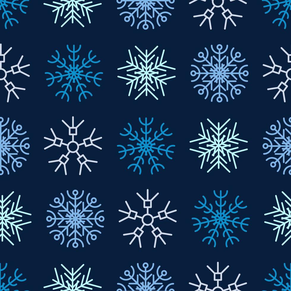 fond transparent de flocons de neige. éléments de décoration de noël et du nouvel an. illustration vectorielle. vecteur