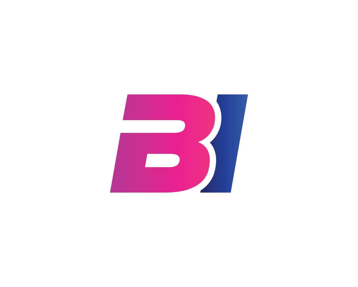 modèle de vecteur de conception de logo bi ib