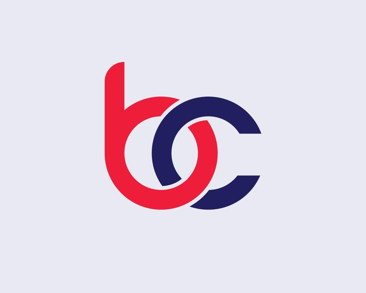 modèle de vecteur de conception de logo bc cb