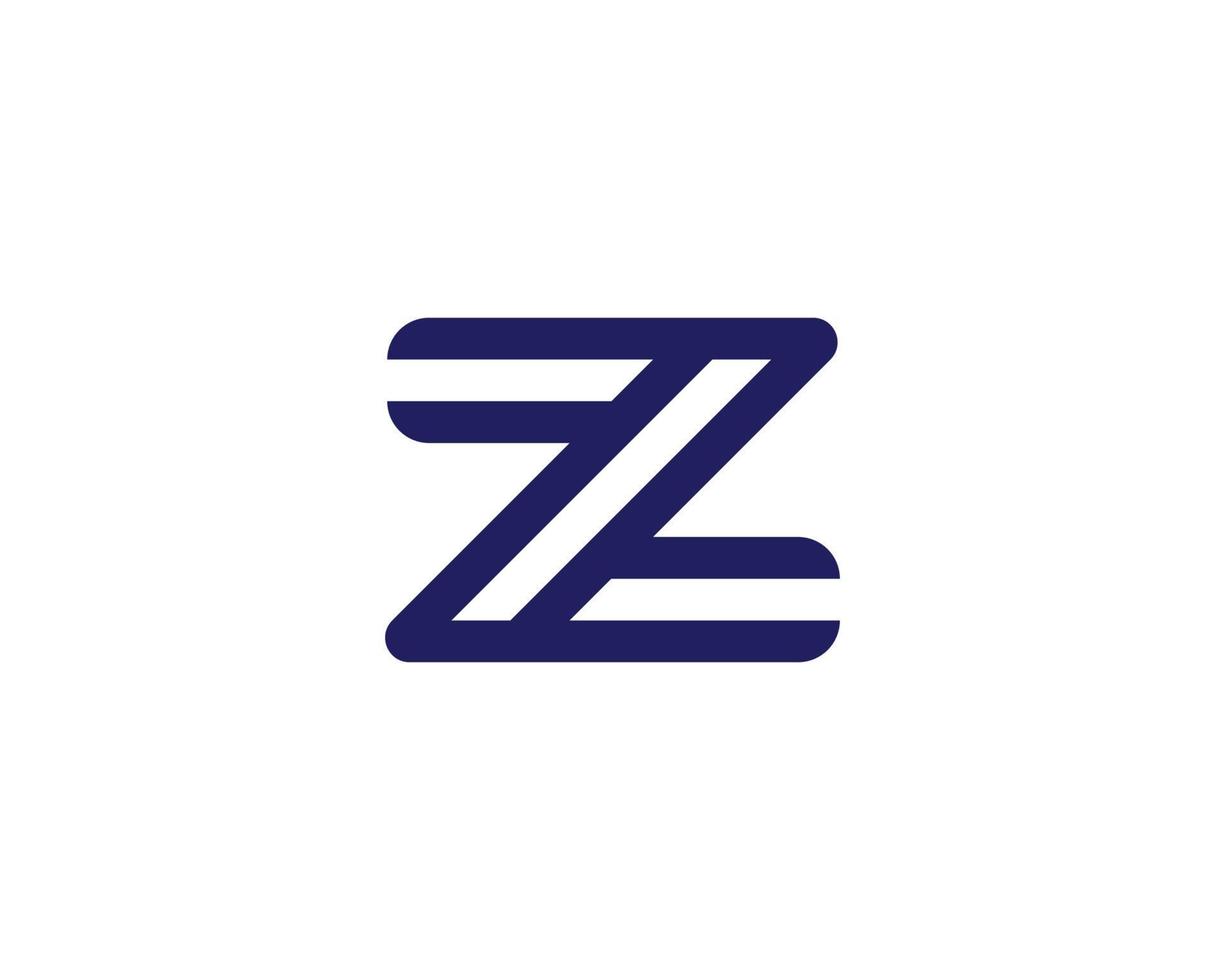 modèle de vecteur de conception de logo z zz