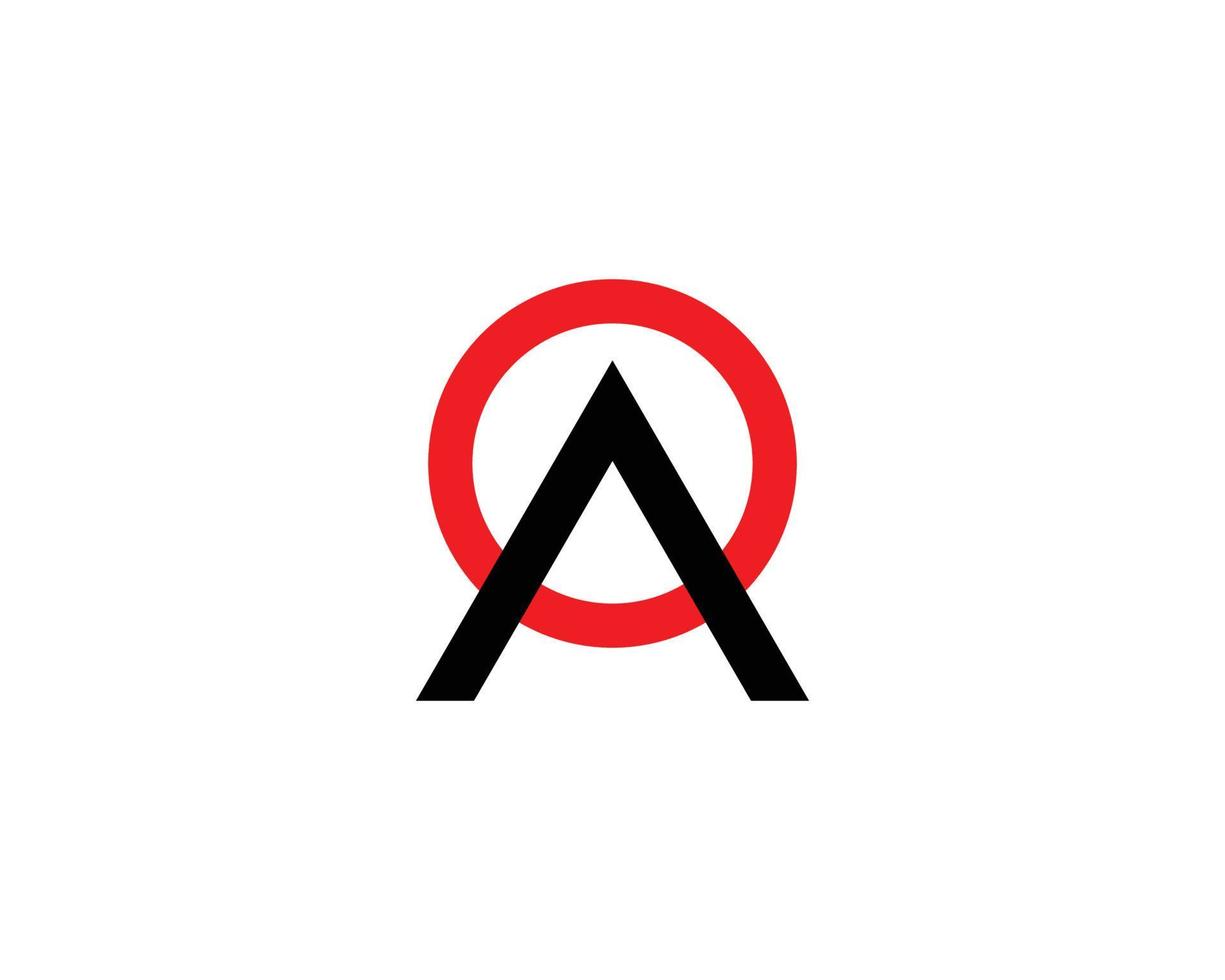 modèle vectoriel de conception de logo ao oa