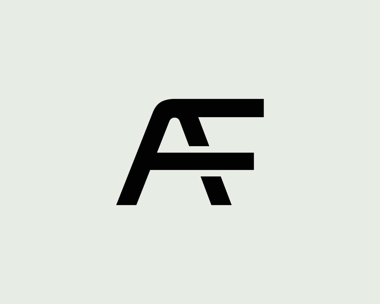 modèle de vecteur de conception de logo af fa