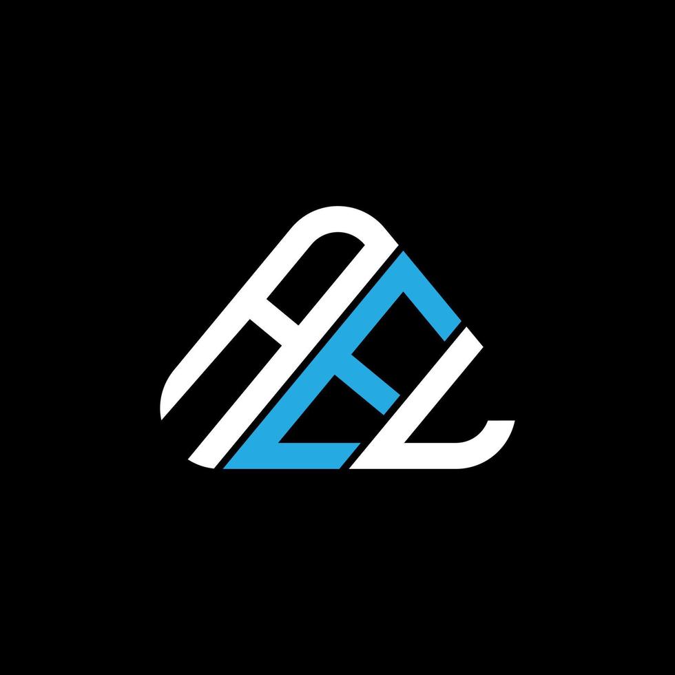 création de logo de lettre ael avec graphique vectoriel, logo ael simple et moderne en forme de triangle. vecteur