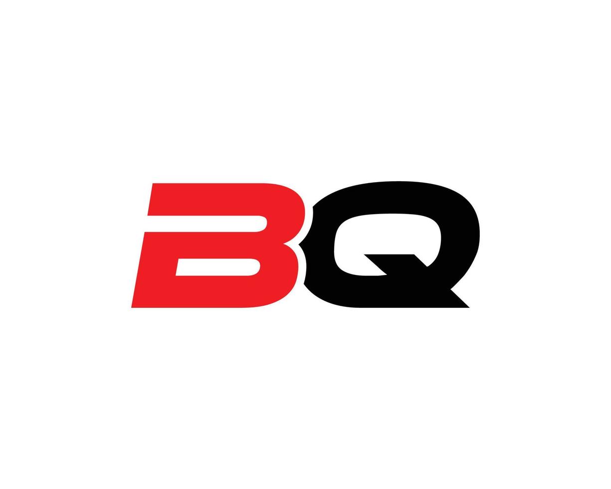 modèle de vecteur de conception de logo bq qb