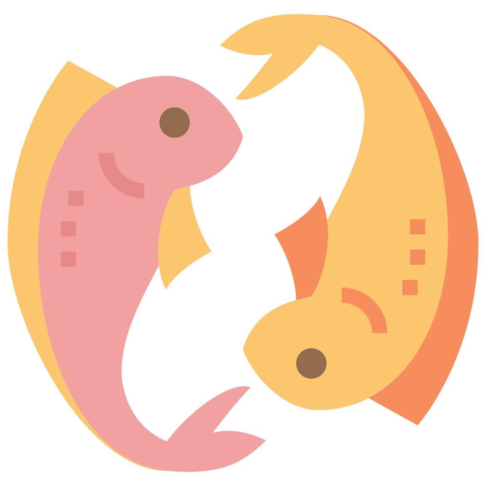 icône de clip art poisson vecteur
