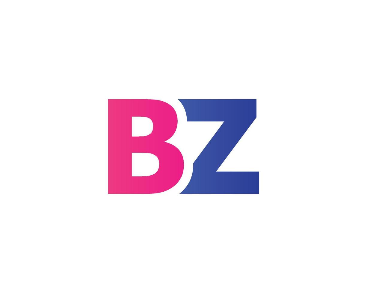 modèle de vecteur de conception de logo bz