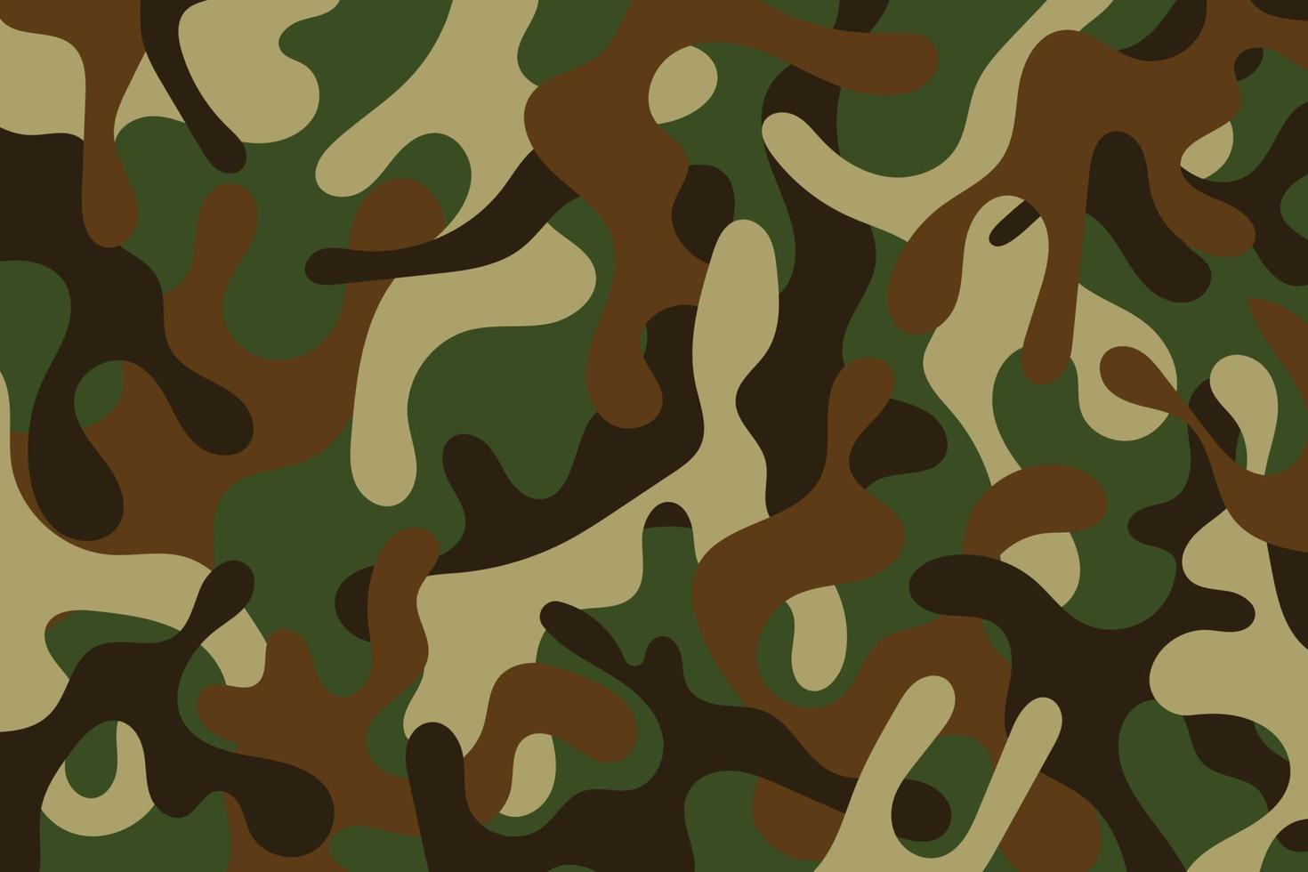 arrière-plan de conception de modèle de soldat de camouflage. impression de répétition de camouflage vert et marron de l'armée de style vestimentaire. illustration vectorielle vecteur