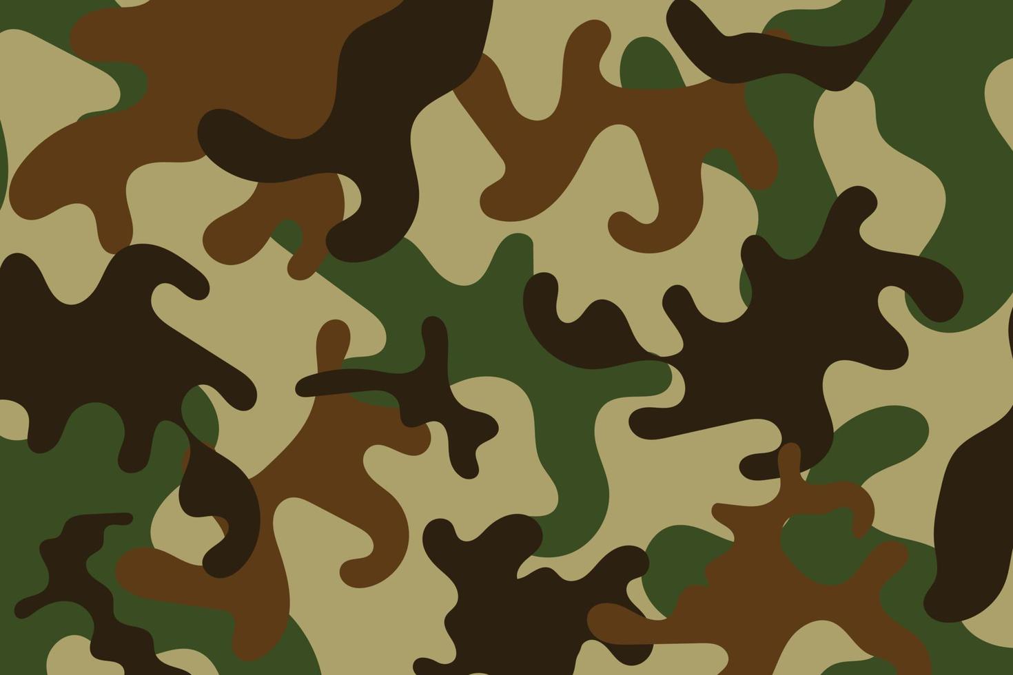 arrière-plan de conception de modèle de soldat de camouflage. impression de répétition de camouflage vert et marron de l'armée de style vestimentaire. illustration vectorielle vecteur