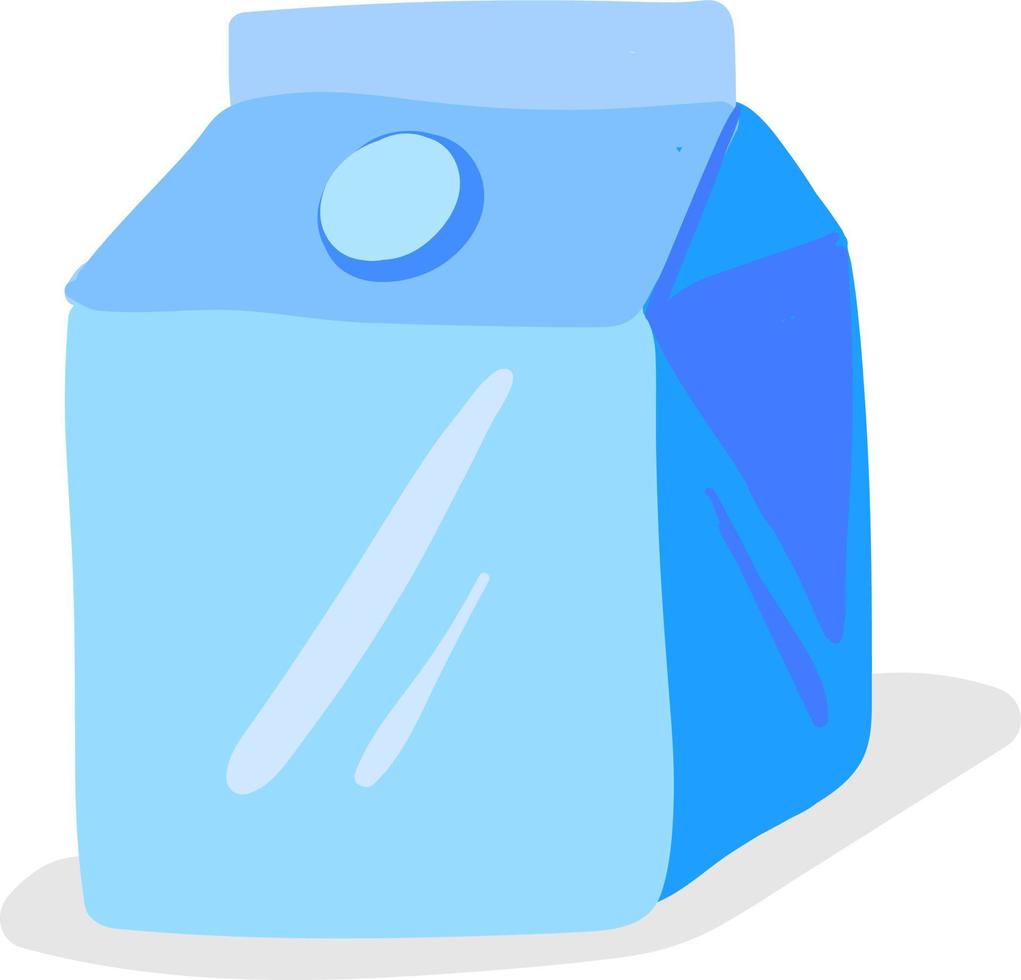 boîte à lait plate, illustration, vecteur sur fond blanc