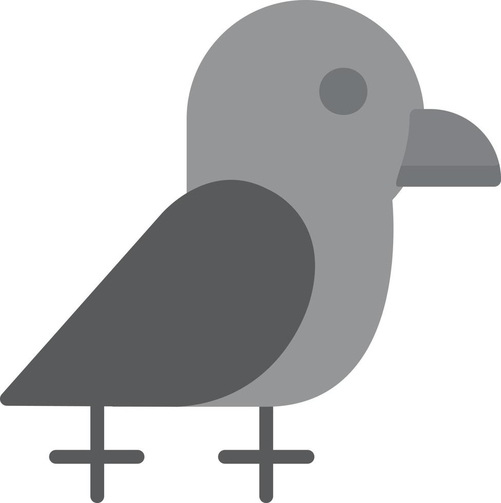 icône plate corbeau vecteur