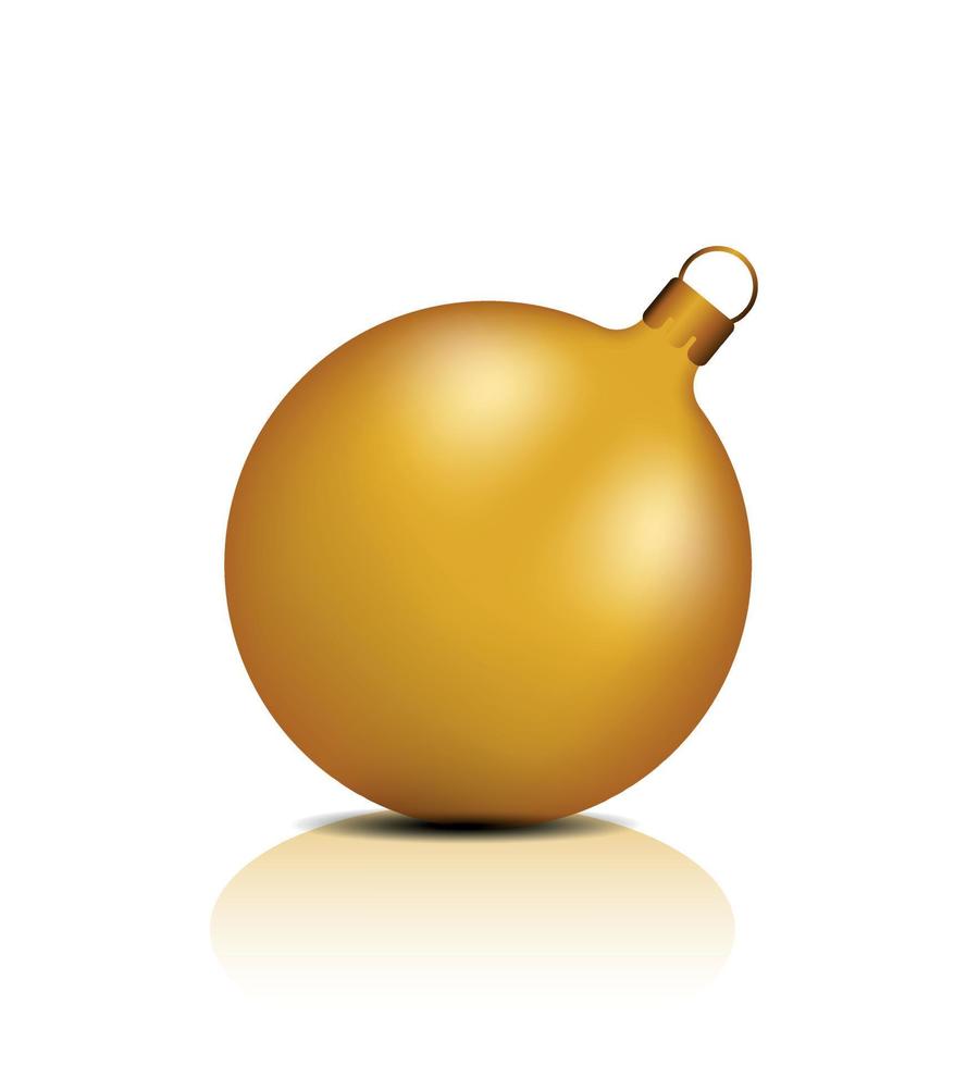 sphère d'or. bulle d'huile isolé sur fond blanc. boule 3d brillante dorée ou perle précieuse. vecteur