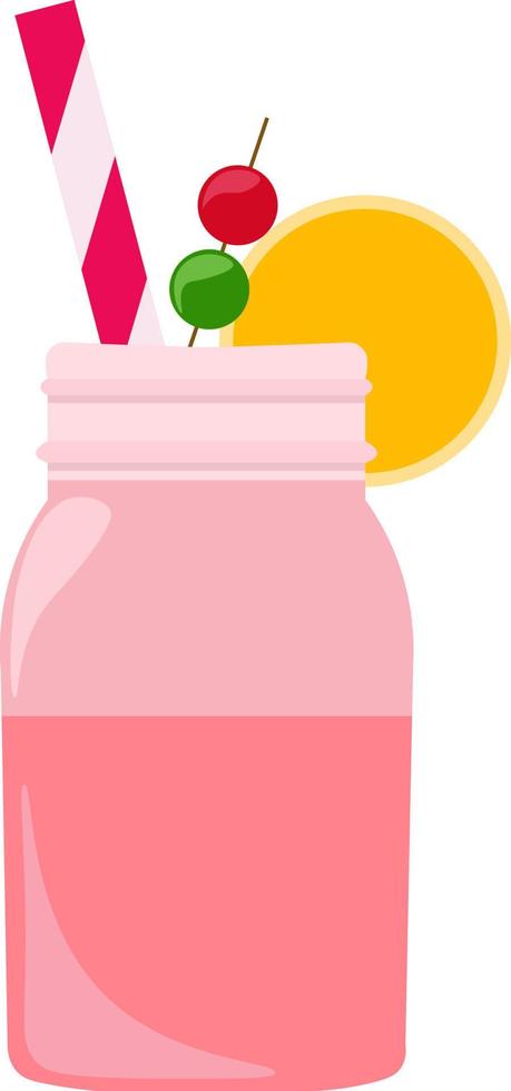 jus de cerise, illustration, vecteur sur fond blanc.