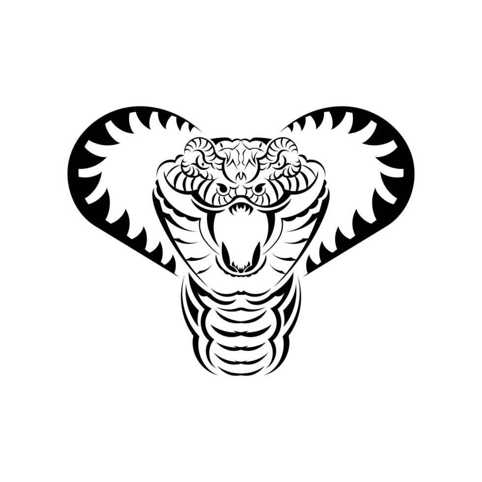 emblème de mascotte de logo de tête de serpent. vecteur de concept de logo de sport.