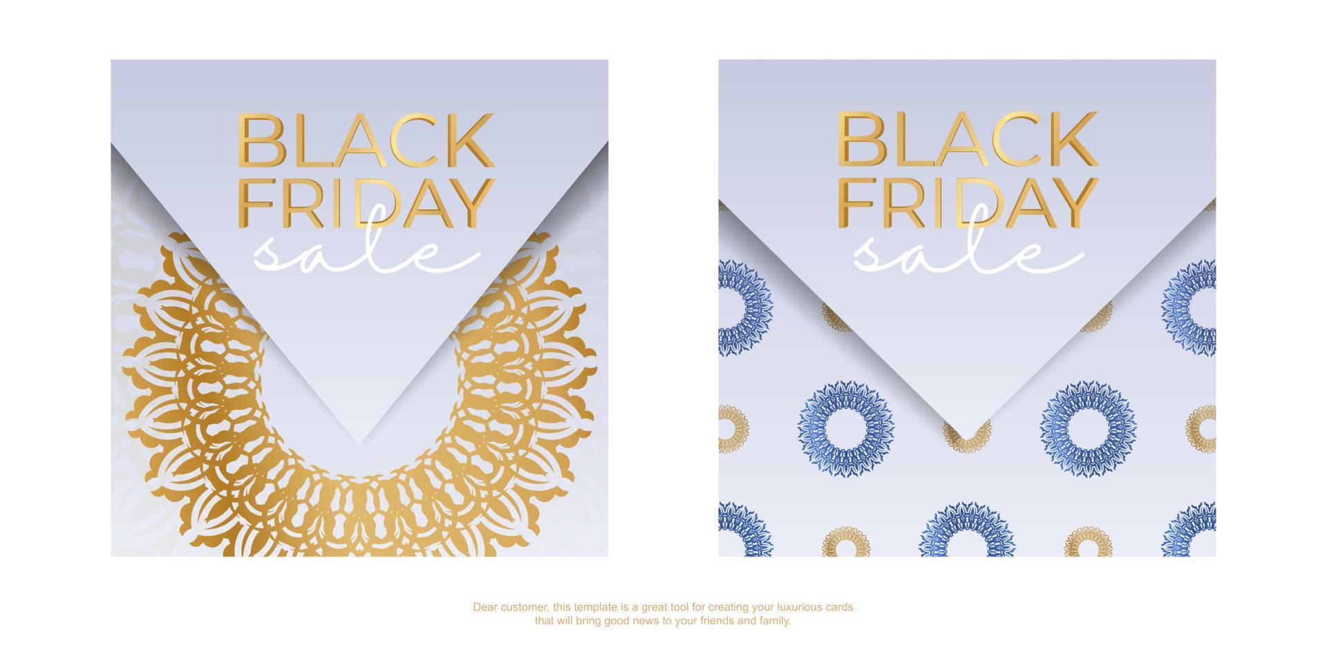 affiche de la fête du vendredi noir motif géométrique beige vecteur
