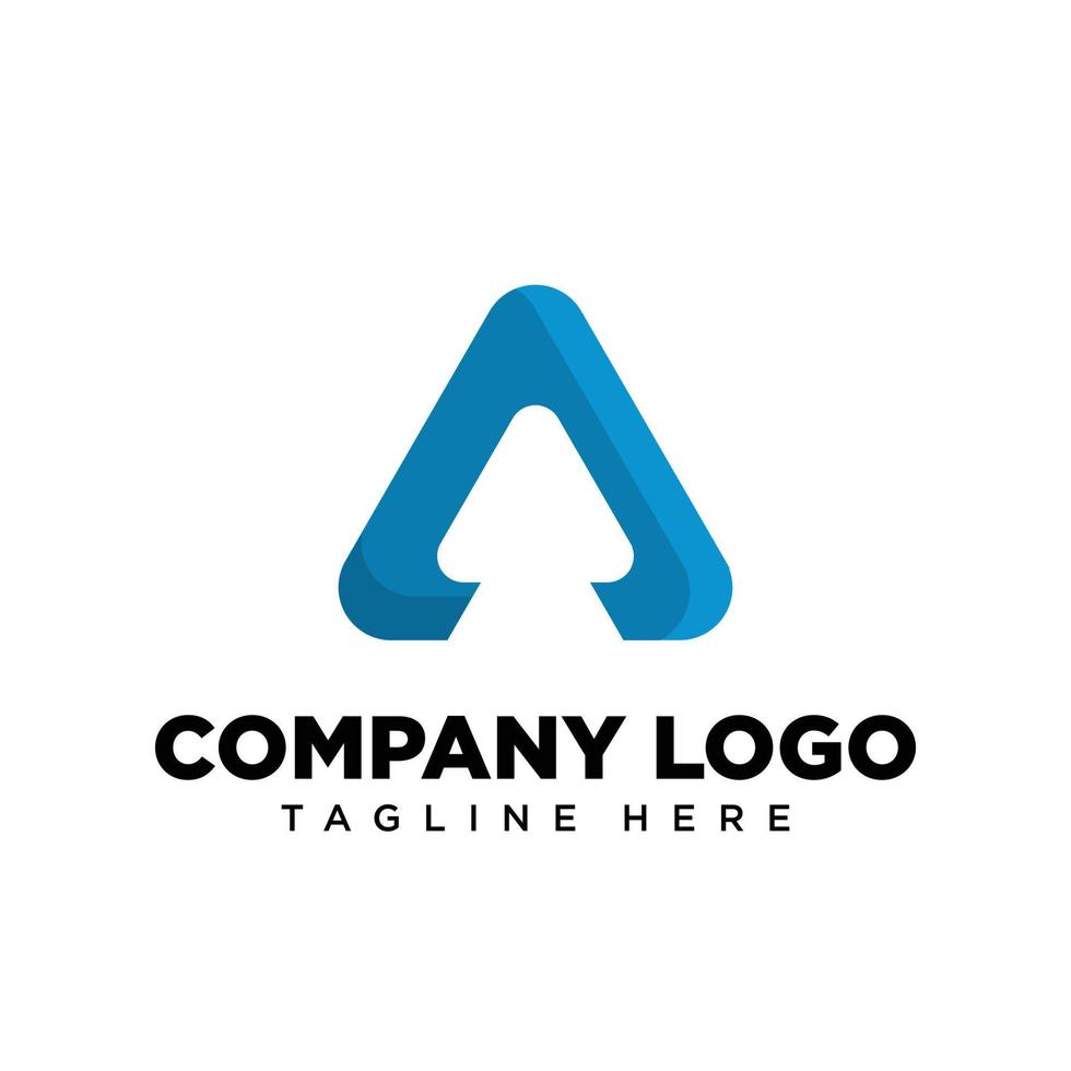 lettre de conception de logo a, adaptée à l'entreprise, à la communauté, aux logos personnels, aux logos de marque vecteur