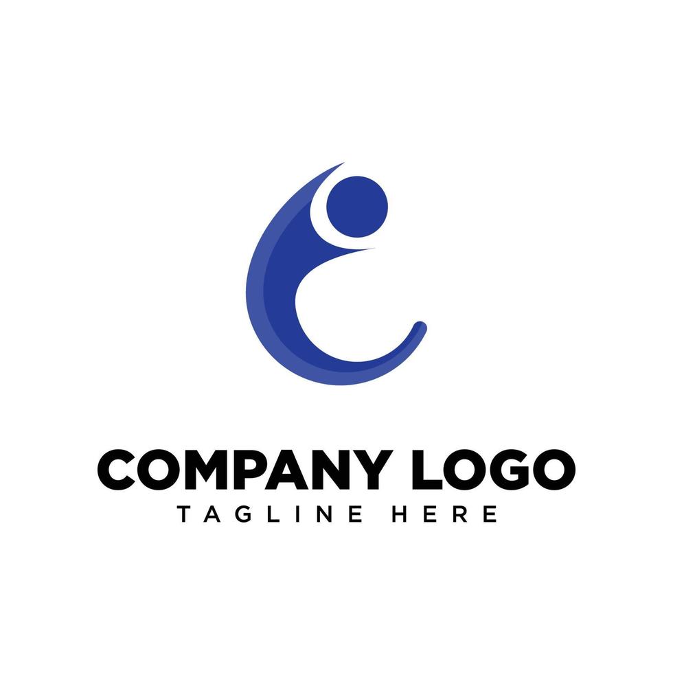 lettre de conception de logo c, adaptée à l'entreprise, à la communauté, aux logos personnels, aux logos de marque vecteur