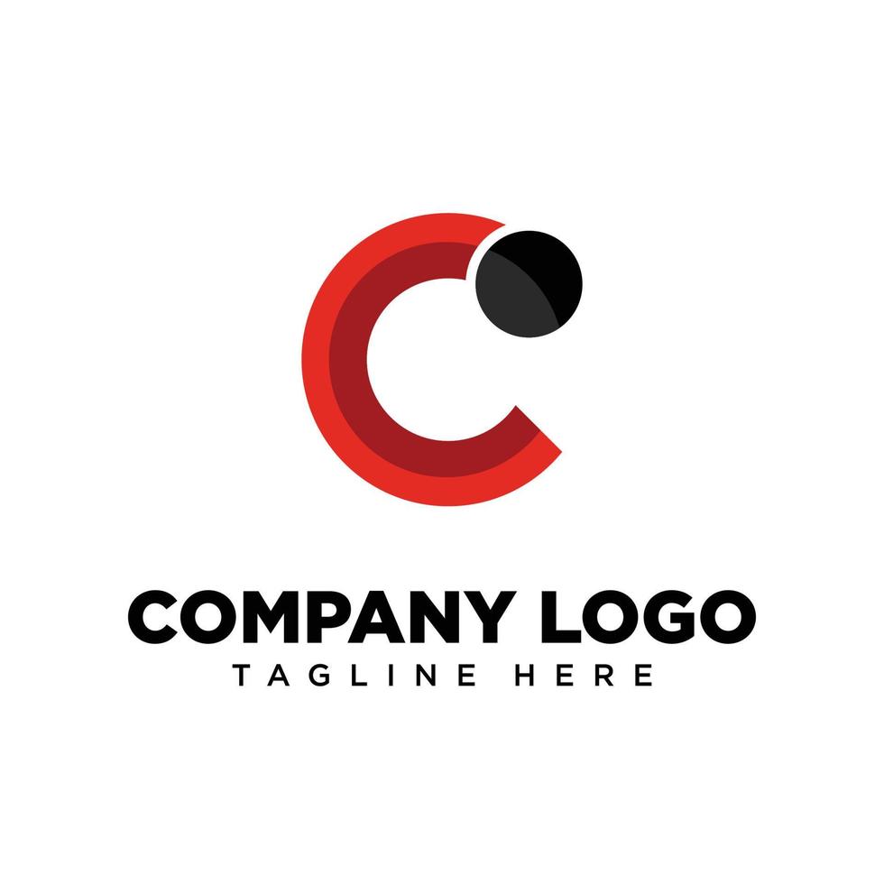 lettre de conception de logo c, adaptée à l'entreprise, à la communauté, aux logos personnels, aux logos de marque vecteur