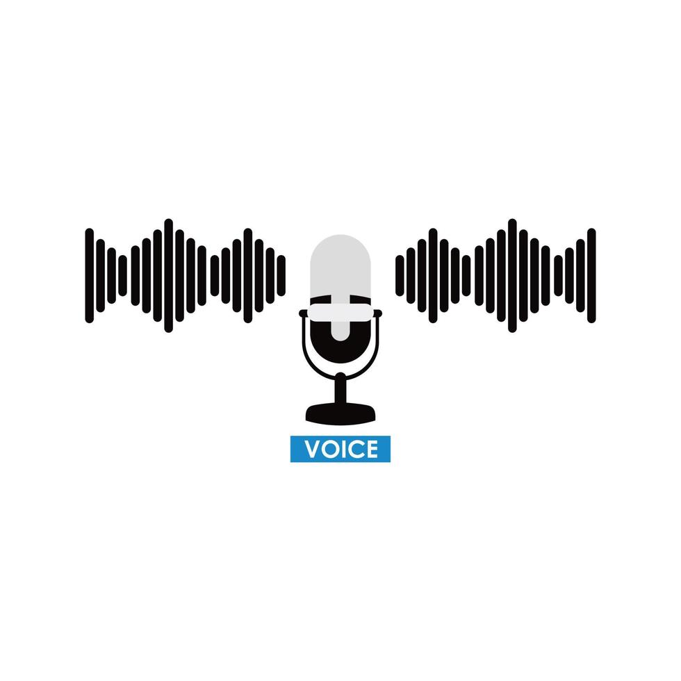 illustration graphique vectoriel du spectre du microphone