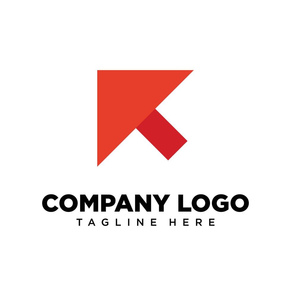 lettre de conception de logo k adaptée à l'entreprise, à la communauté, aux logos personnels, aux logos de marque vecteur